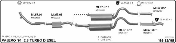 Imasaf 555000022 Exhaust system 555000022