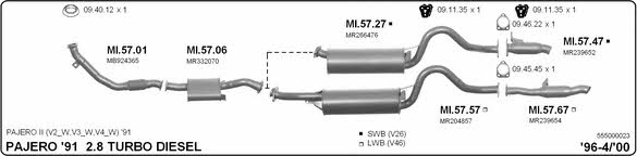 Imasaf 555000023 Exhaust system 555000023