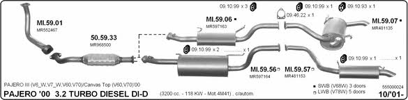 Imasaf 555000024 Exhaust system 555000024