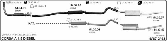 Imasaf 561000187 Exhaust system 561000187