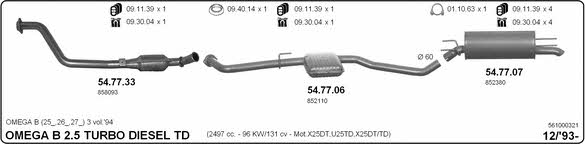 Imasaf 561000321 Exhaust system 561000321