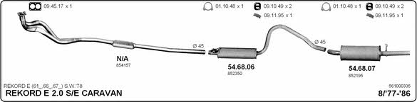 Imasaf 561000335 Exhaust system 561000335