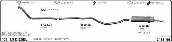 Imasaf 563000218 Exhaust system 563000218