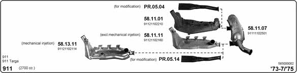  565000002 Exhaust system 565000002