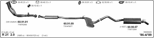 Imasaf 566000200 Exhaust system 566000200