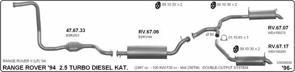 Imasaf 129200028 Exhaust system 129200028