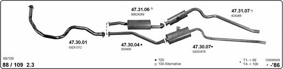 Imasaf 129200029 Exhaust system 129200029