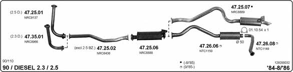 Imasaf 129200032 Exhaust system 129200032