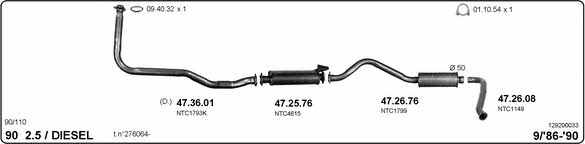Imasaf 129200033 Exhaust system 129200033