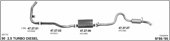Imasaf 129200034 Exhaust system 129200034