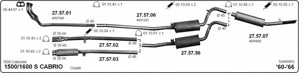 Imasaf 524000432 Exhaust system 524000432