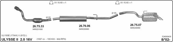 Imasaf 524000438 Exhaust system 524000438