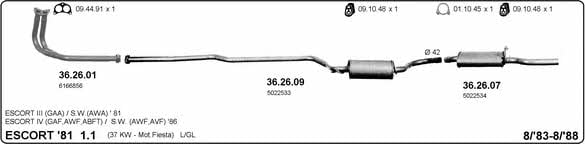 Imasaf 525000012 Exhaust system 525000012