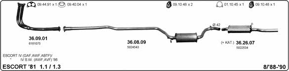Imasaf 525000017 Exhaust system 525000017
