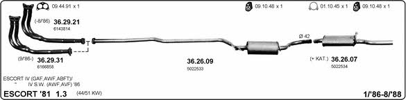 Imasaf 525000021 Exhaust system 525000021