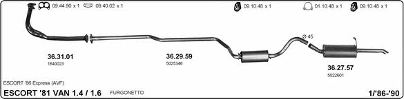 Imasaf 525000029 Exhaust system 525000029