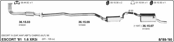 Imasaf 525000034 Exhaust system 525000034