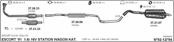 Imasaf 525000070 Exhaust system 525000070