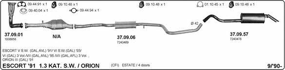 Imasaf 525000083 Exhaust system 525000083