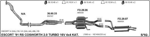 Imasaf 525000088 Exhaust system 525000088