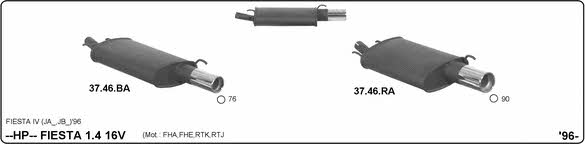 Imasaf 525000145 Sport Silencer Set 525000145