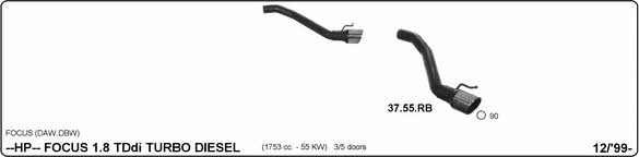 Imasaf 525000173 Sport Silencer Set 525000173