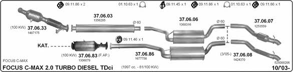 Imasaf 525000206 Exhaust system 525000206