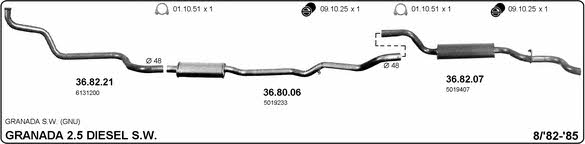  525000228 Exhaust system 525000228