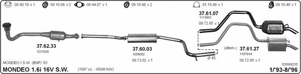 Imasaf 525000235 Exhaust system 525000235