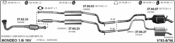 Imasaf 525000236 Exhaust system 525000236