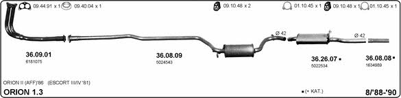 Imasaf 525000271 Exhaust system 525000271