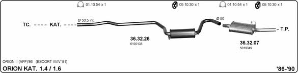 Imasaf 525000272 Exhaust system 525000272