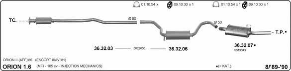 Imasaf 525000274 Exhaust system 525000274