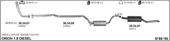 Imasaf 525000275 Exhaust system 525000275