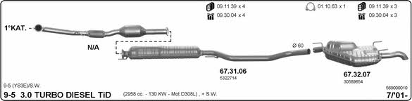 Imasaf 569000010 Exhaust system 569000010