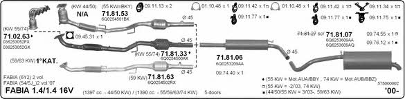  575000002 Exhaust system 575000002