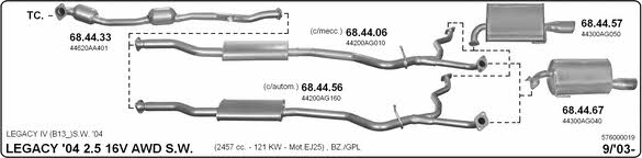 Imasaf 576000019 Exhaust system 576000019