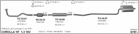 Imasaf 579000013 Exhaust system 579000013