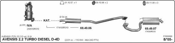 Imasaf 579000066 Exhaust system 579000066