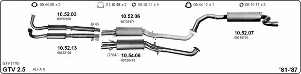  502000002 Exhaust system 502000002