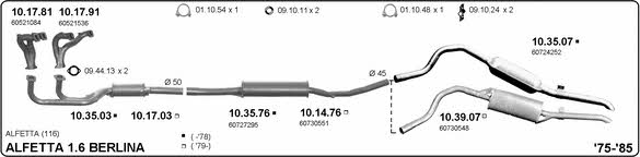 Imasaf 502000010 Exhaust system 502000010