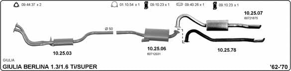 Imasaf 502000024 Exhaust system 502000024