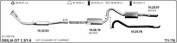 Imasaf 502000027 Exhaust system 502000027