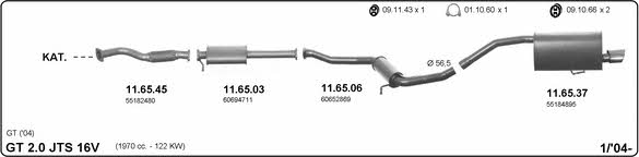 Imasaf 502000039 Exhaust system 502000039