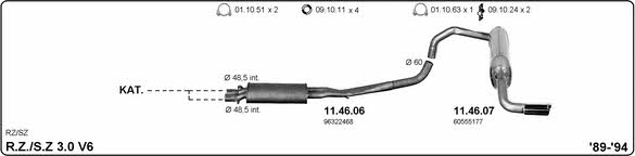  502000042 Exhaust system 502000042