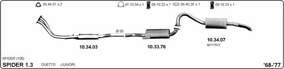 Imasaf 502000043 Exhaust system 502000043