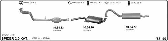 Imasaf 502000047 Exhaust system 502000047