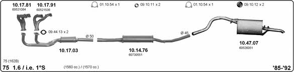 Imasaf 502000097 Exhaust system 502000097