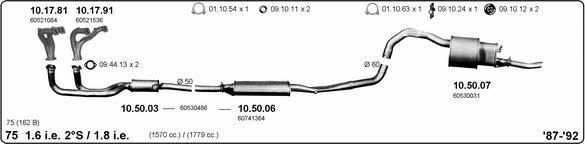 Imasaf 502000100 Exhaust system 502000100