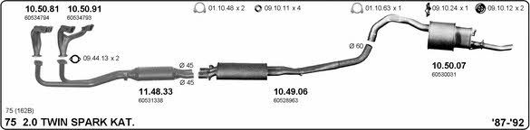 Imasaf 502000103 Exhaust system 502000103